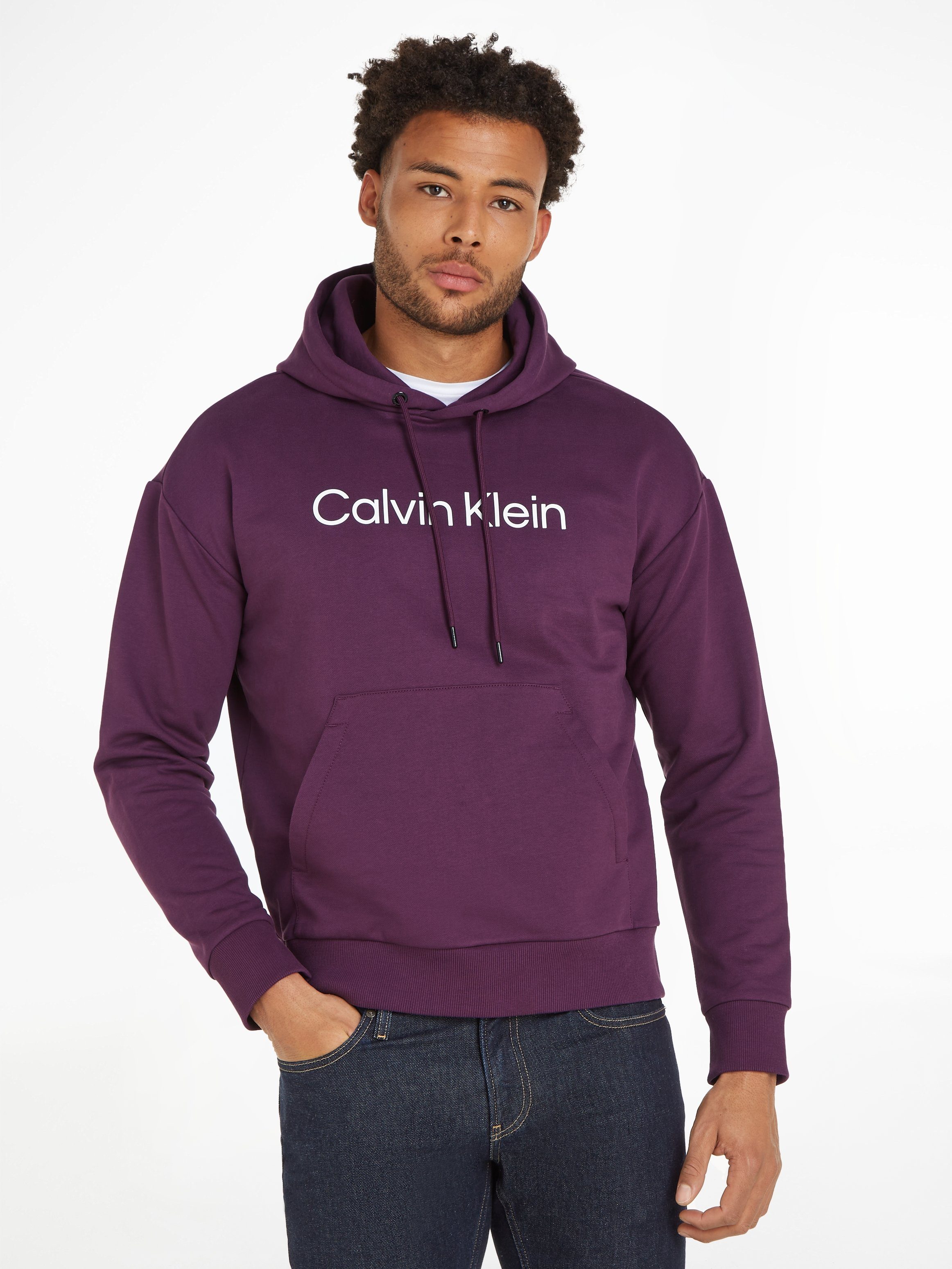 Calvin Klein Kapuzensweatshirt HERO LOGO COMFORT HOODIE mit Logoschriftzug Italian Plum
