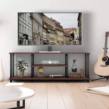 KOMFOTTEU TV-Schrank Fernsehregal für Fernseher bis 50 Zoll