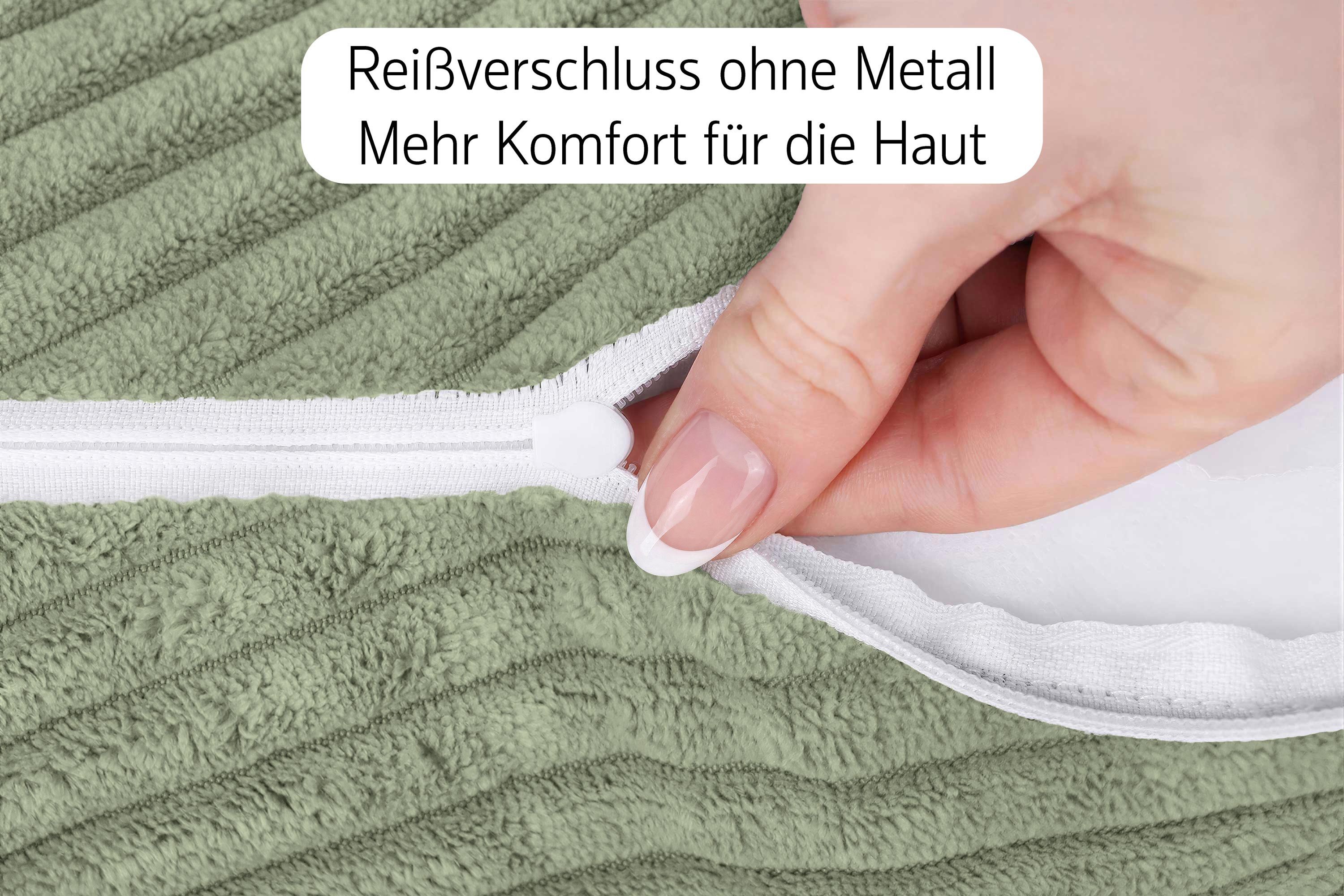 Amilian Dekokissen Sofakissen Zierkissen 4er-Set - weich, unifarben, formstabil, Couchkissen mit Kissenfüllung 40x40 cm