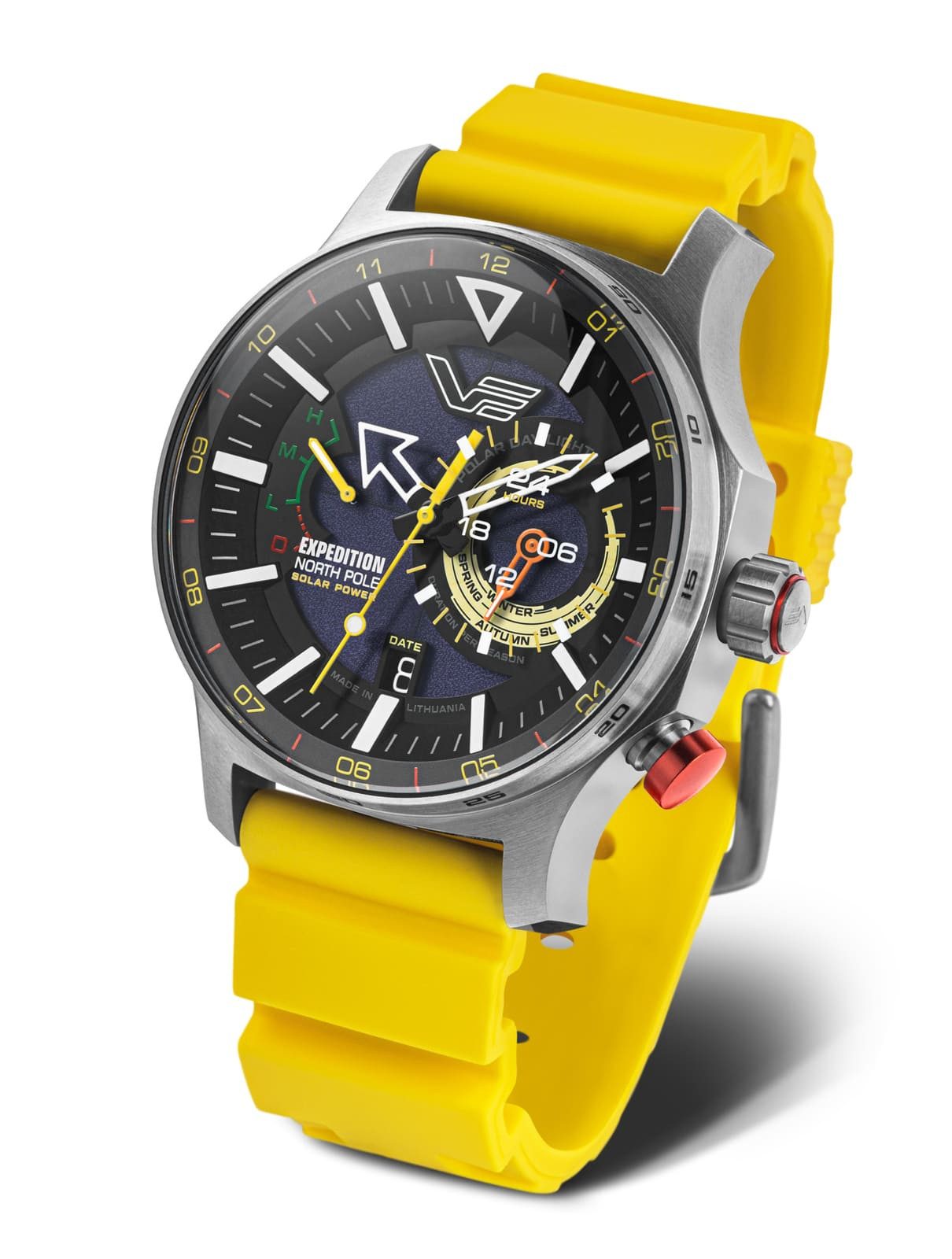 Vostok Europe Solaruhr Expedition North Pole – 47 mm Herrenuhr mit Lederarm günstig online kaufen