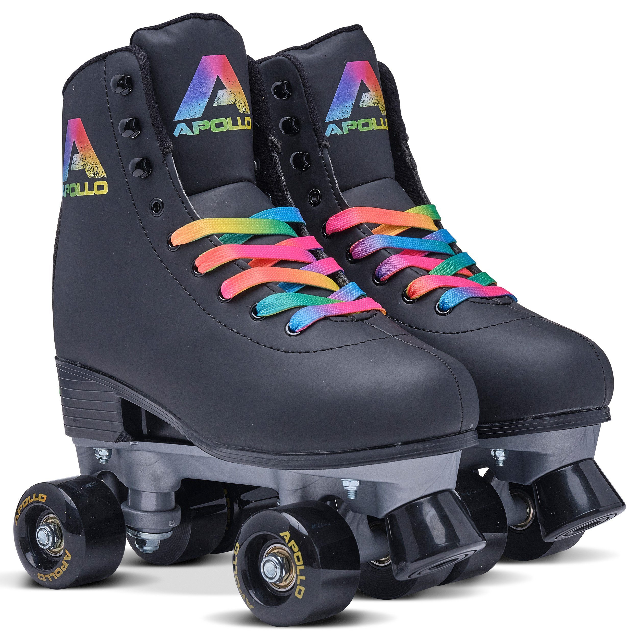 Apollo Rollschuhe Retro Discoroller, verstellbare Disco Roller Skates, größenverstellbar Rollerskates, Retro Design