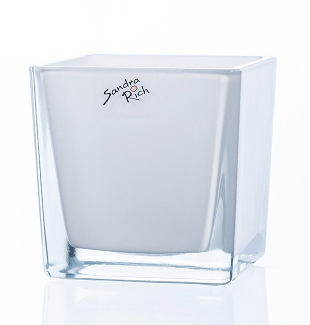 Sandra Rich Übertopf SANDRA RICH, Glasübertopf "CUBE" Pflanztopf Blumentopf günstig online kaufen