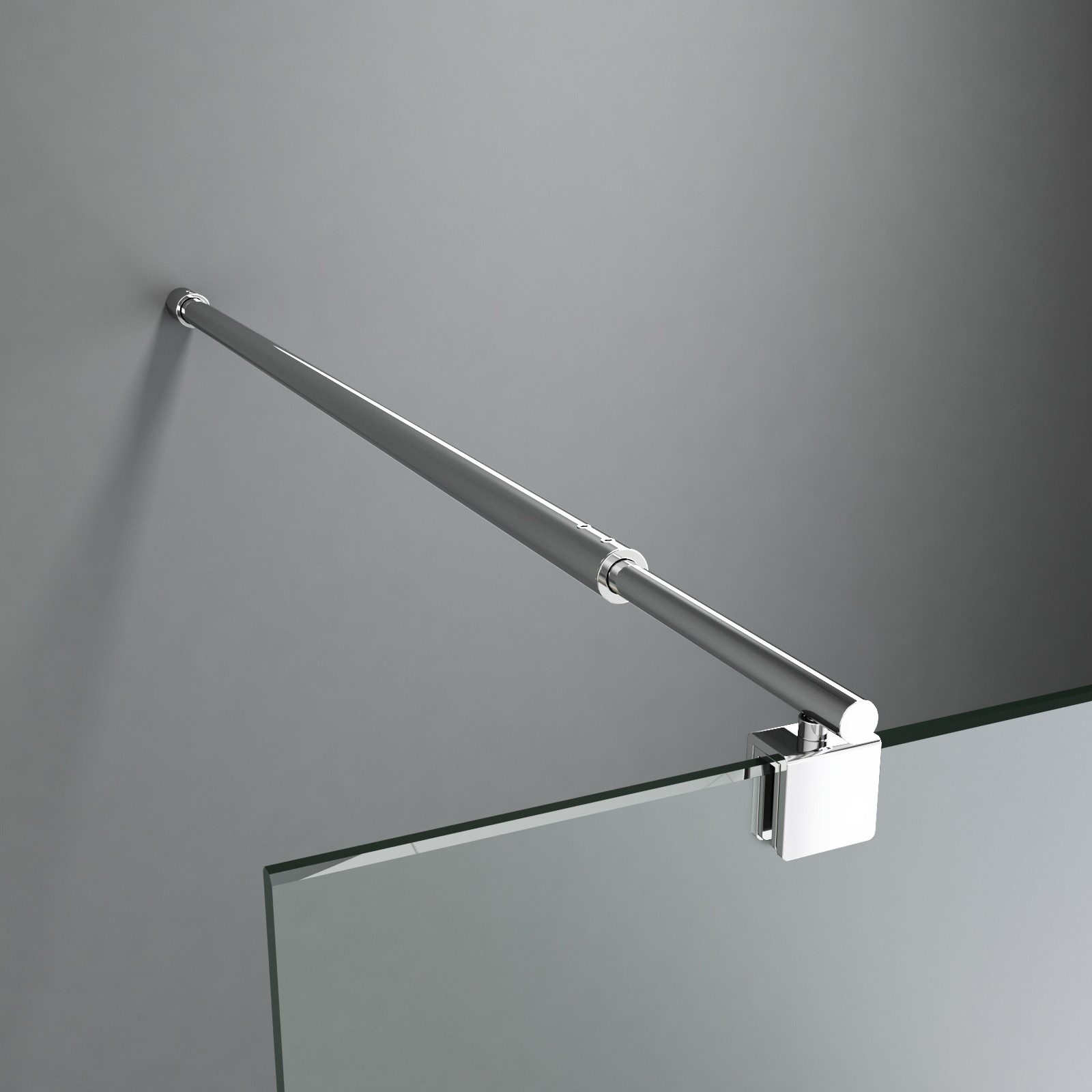 Boromal Duschwand-Stabilisationsstange Haltestange für 5-10 mm günstig online kaufen