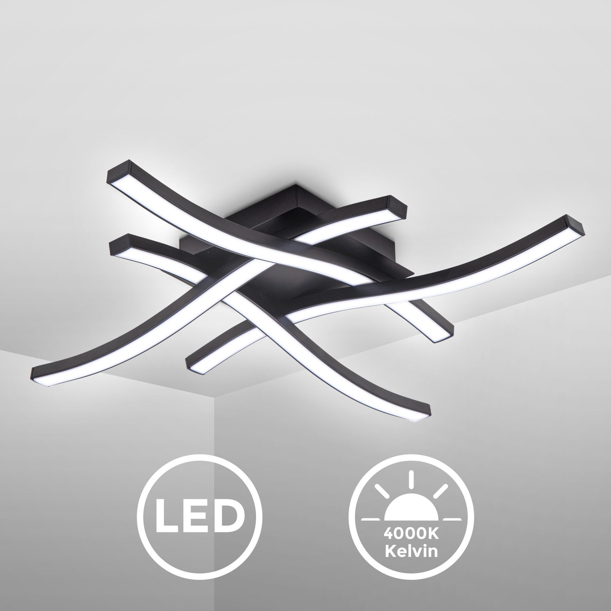 B.K.Licht LED Deckenleuchte BKL1431 LED Deckenlampe, günstig online kaufen