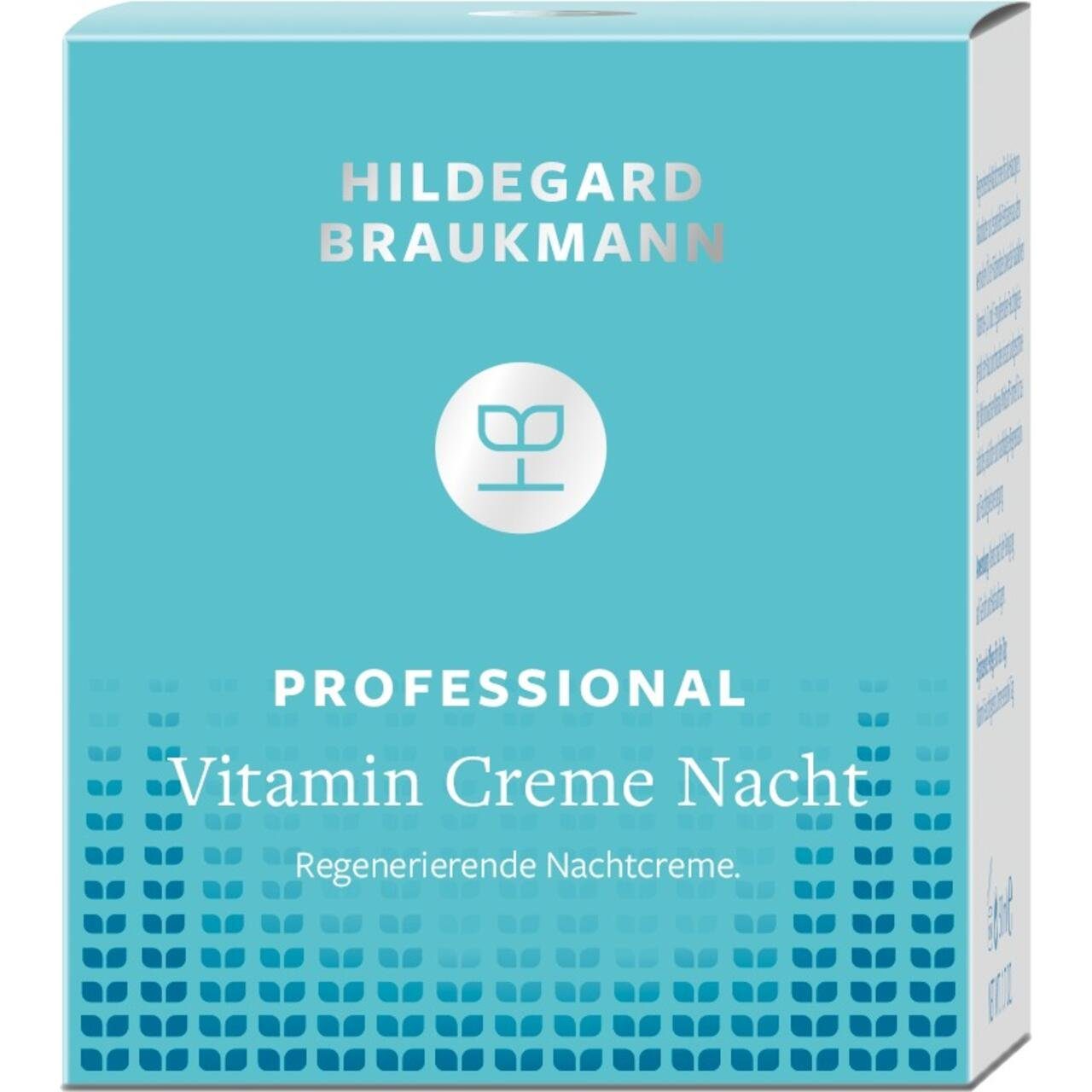 Hildegard Braukmann Nachtcreme Professional Plus Vitamin Creme Nacht, Regenerierende Wirkung – Fördert die Hauterneuerun