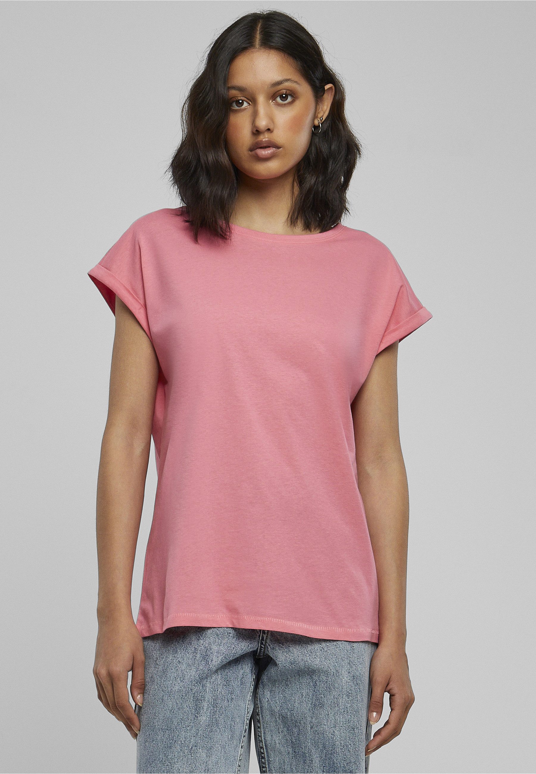 URBAN CLASSICS Kurzarmshirt Urban Classics Damen Ladies Extended Shoulder Tee (1-tlg) – Bild 5 von 5