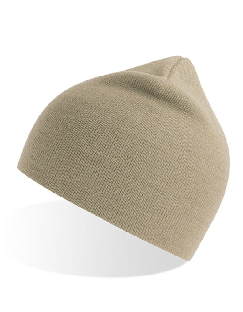 Damen vielen Mütze modische Beanie in Farben / Polyester / Beige Wintermütze Strickmütze Atlantis Recycelter