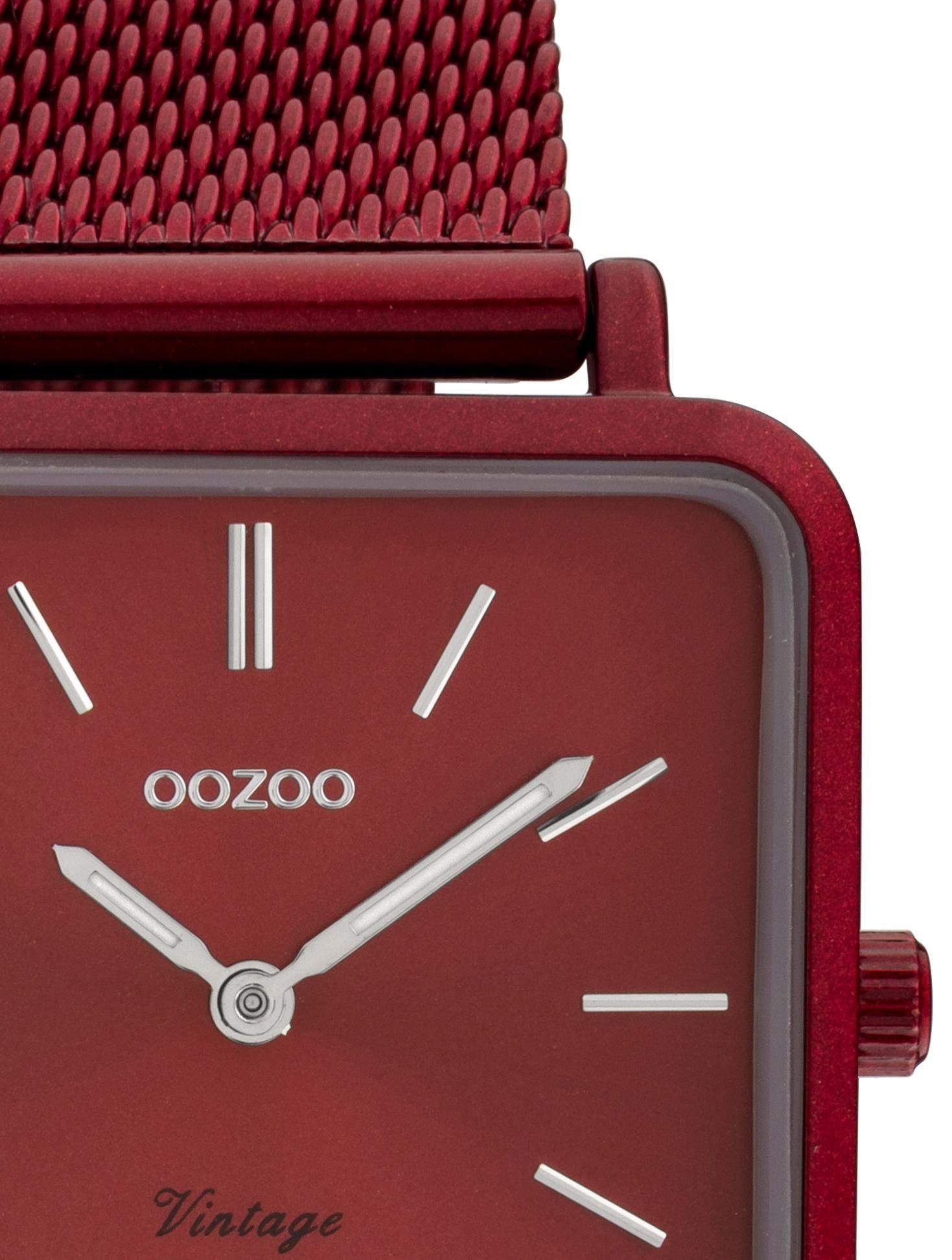 OOZOO Quarzuhr C20011, Armbanduhr, Damenuhr, Edelstahlarmband