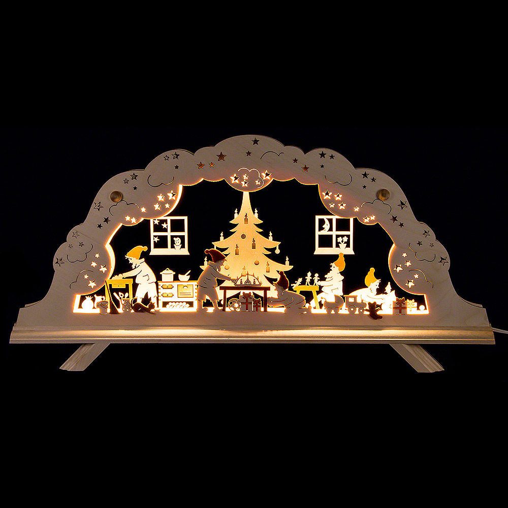 rauta Schwibbogen Schwibbogen Wichtelwerkstatt (50x25cm) von Rauta