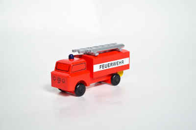 Spielzeug-Auto Holzspielzeug Feuerwehrauto Gerätewagen HxBxT 4x8,5x3cm NEU, Gerätewagen