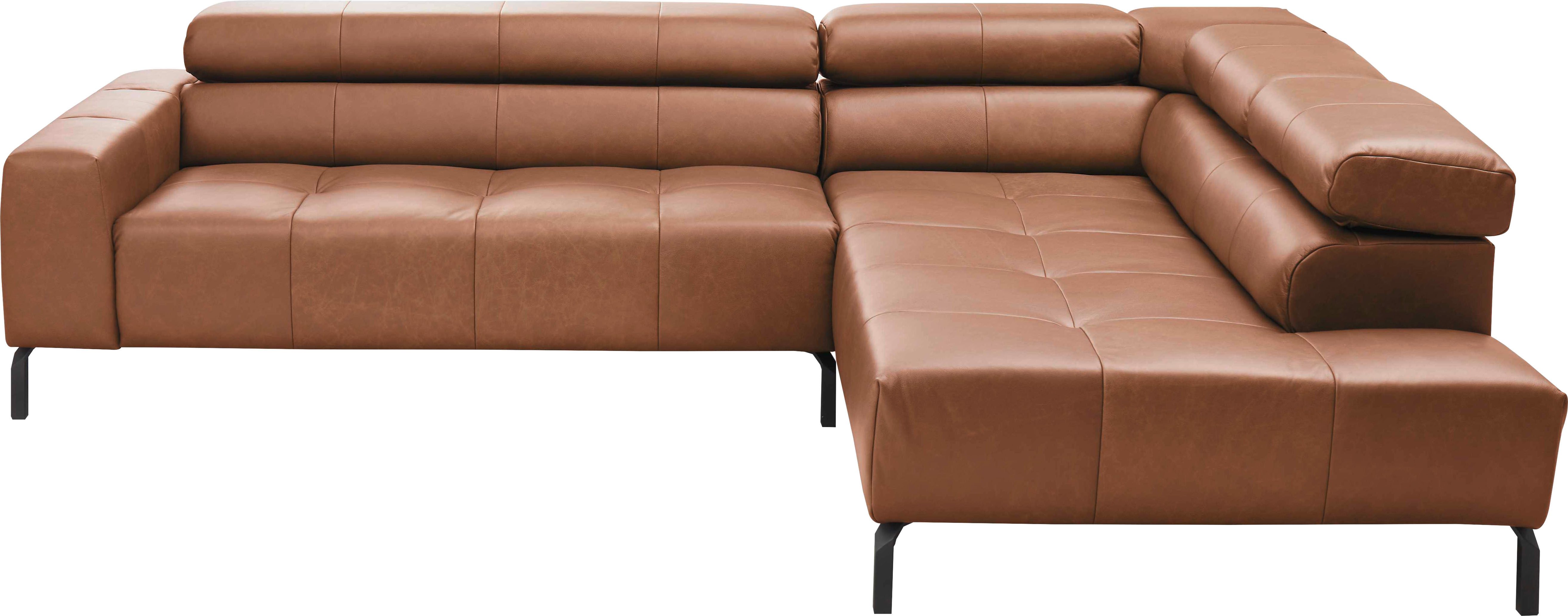 Places of Style Ecksofa "Claya, L-Form, incl. Kopfteilverstellung, Breite 2 günstig online kaufen