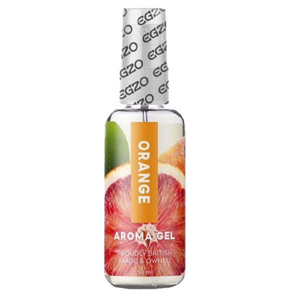 EGZO Gleitgel Aroma Gel «Orange», Orangen-Geschmack, Flasche mit 50ml, aromatisches Gleitgel für köstlichen Oralsex