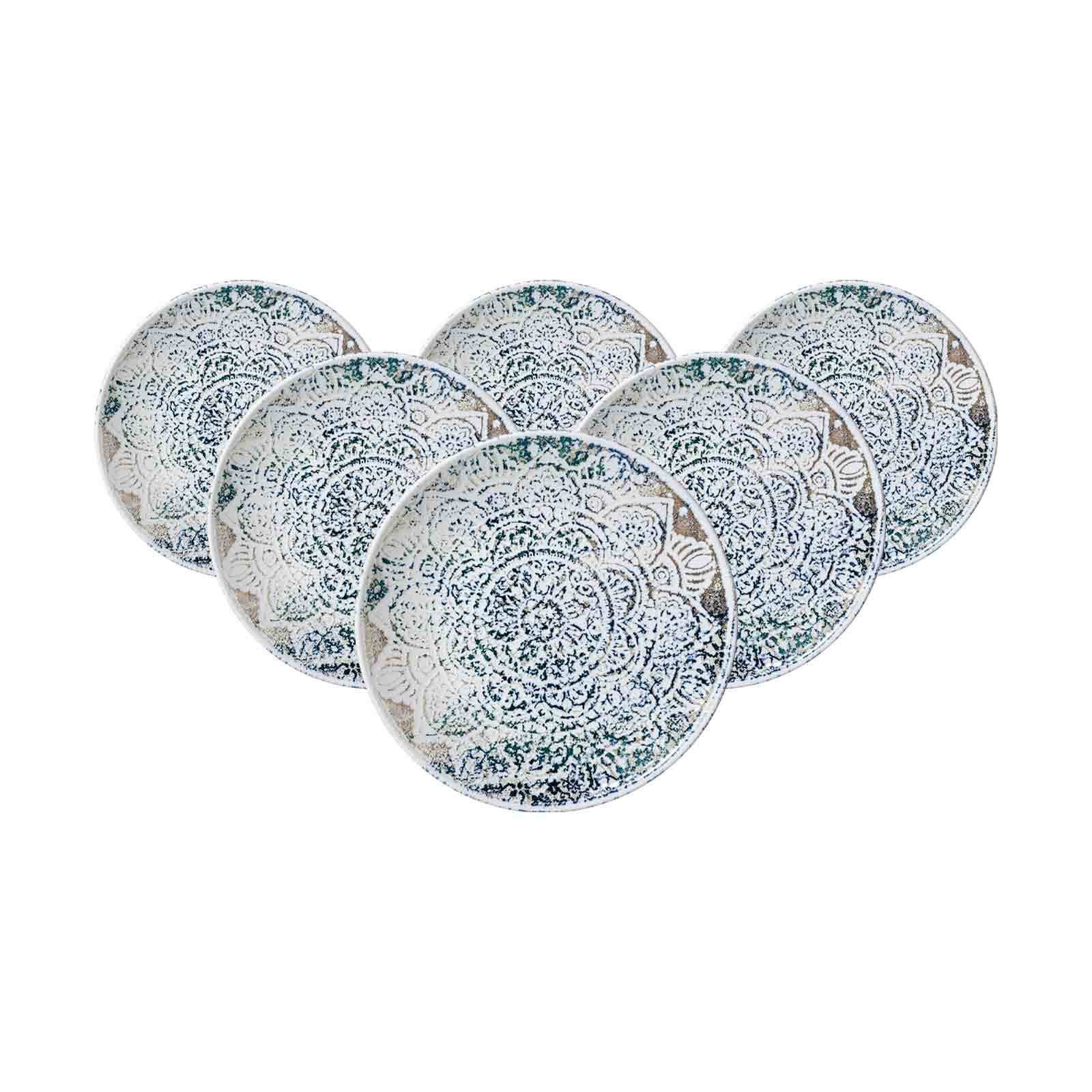 Ritzenhoff & Breker Frühstücksteller Luigi Dessertteller ø 20,5 cm 6er Set, (6 St)