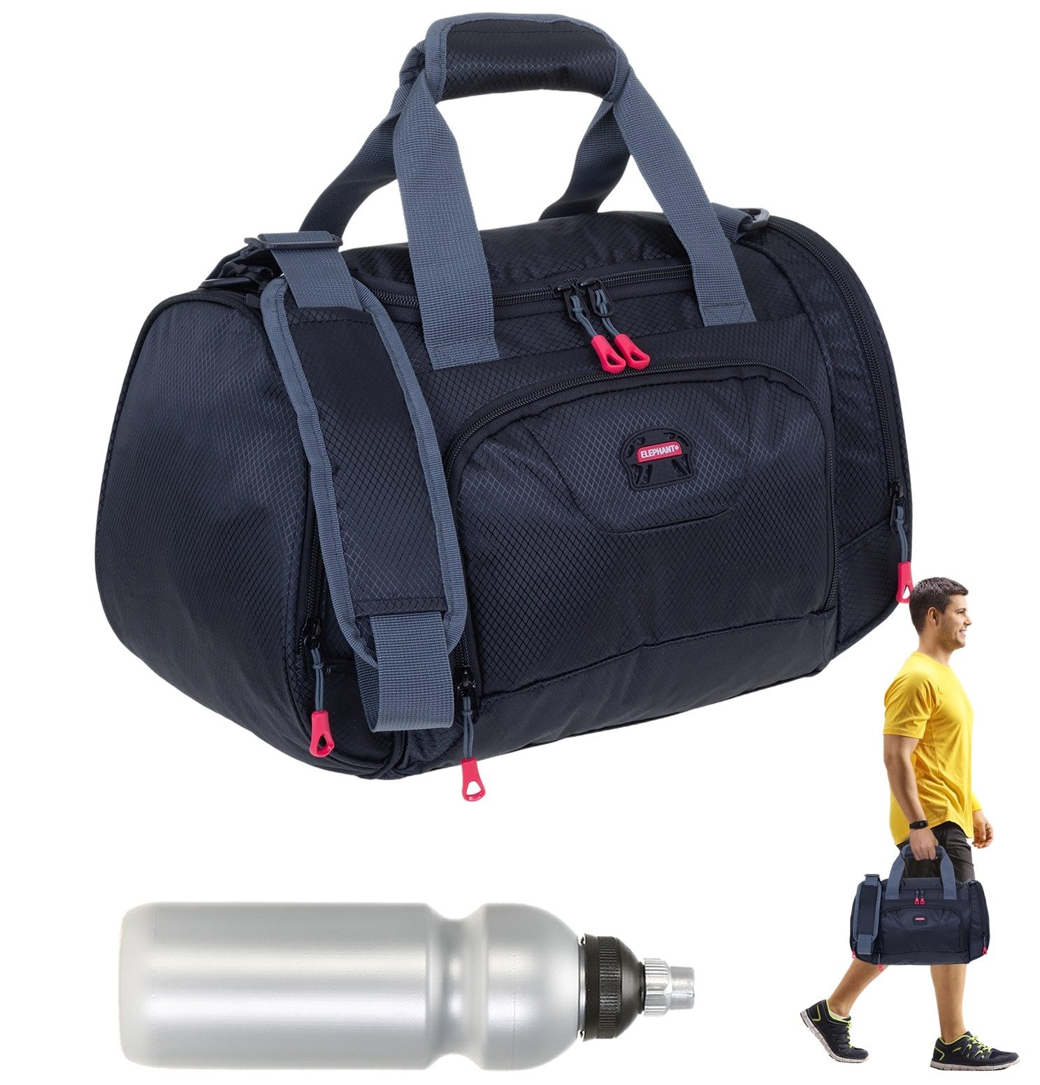 ELEPHANT Sporttasche klein Sport Tasche Reisetasche Trainer S-M 42 cm, 18 L günstig online kaufen