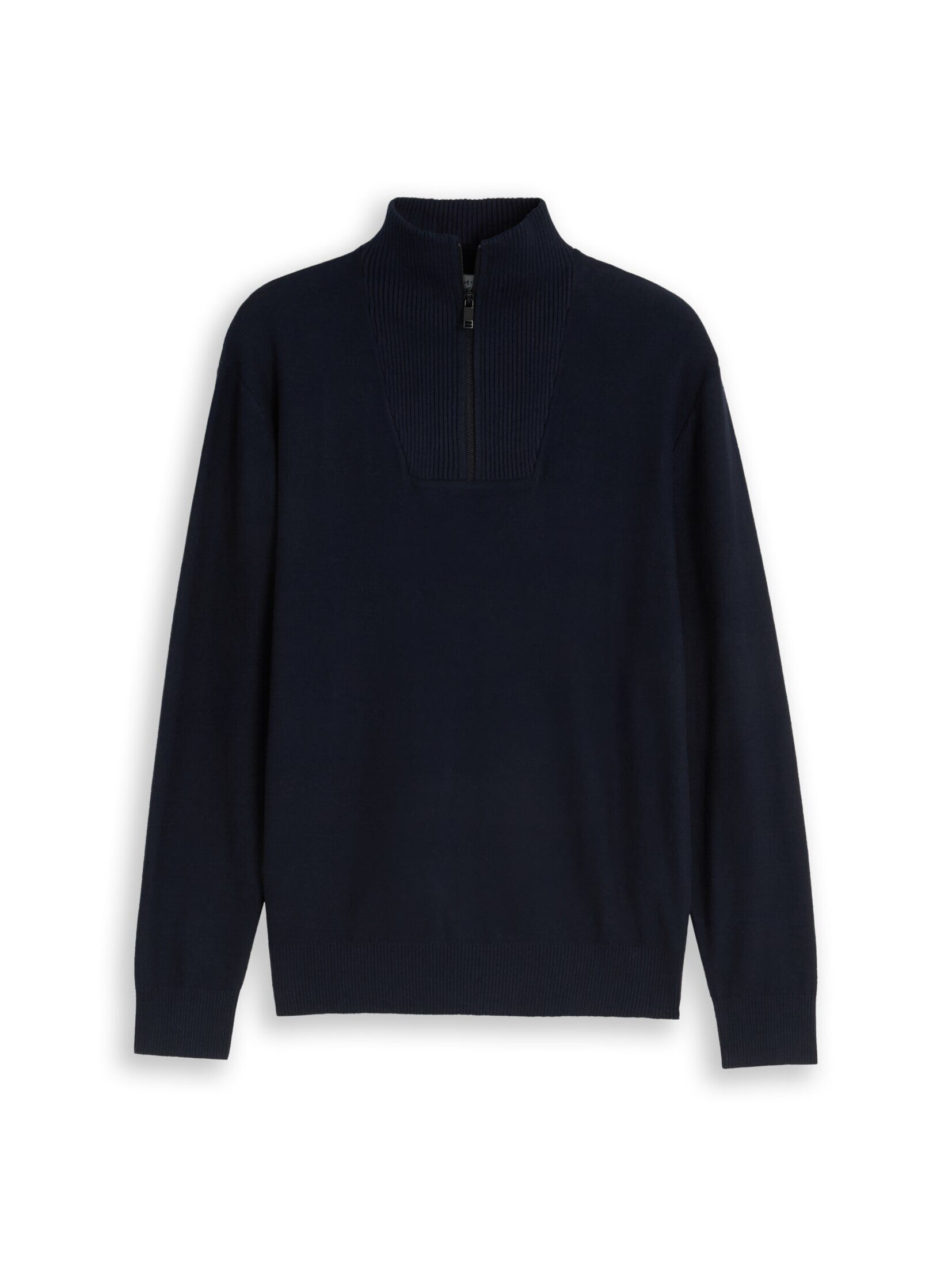 TOM TAILOR Denim Strickpullover Pullover & Strickjacken Troyer Strickpullover aus Baumwolle