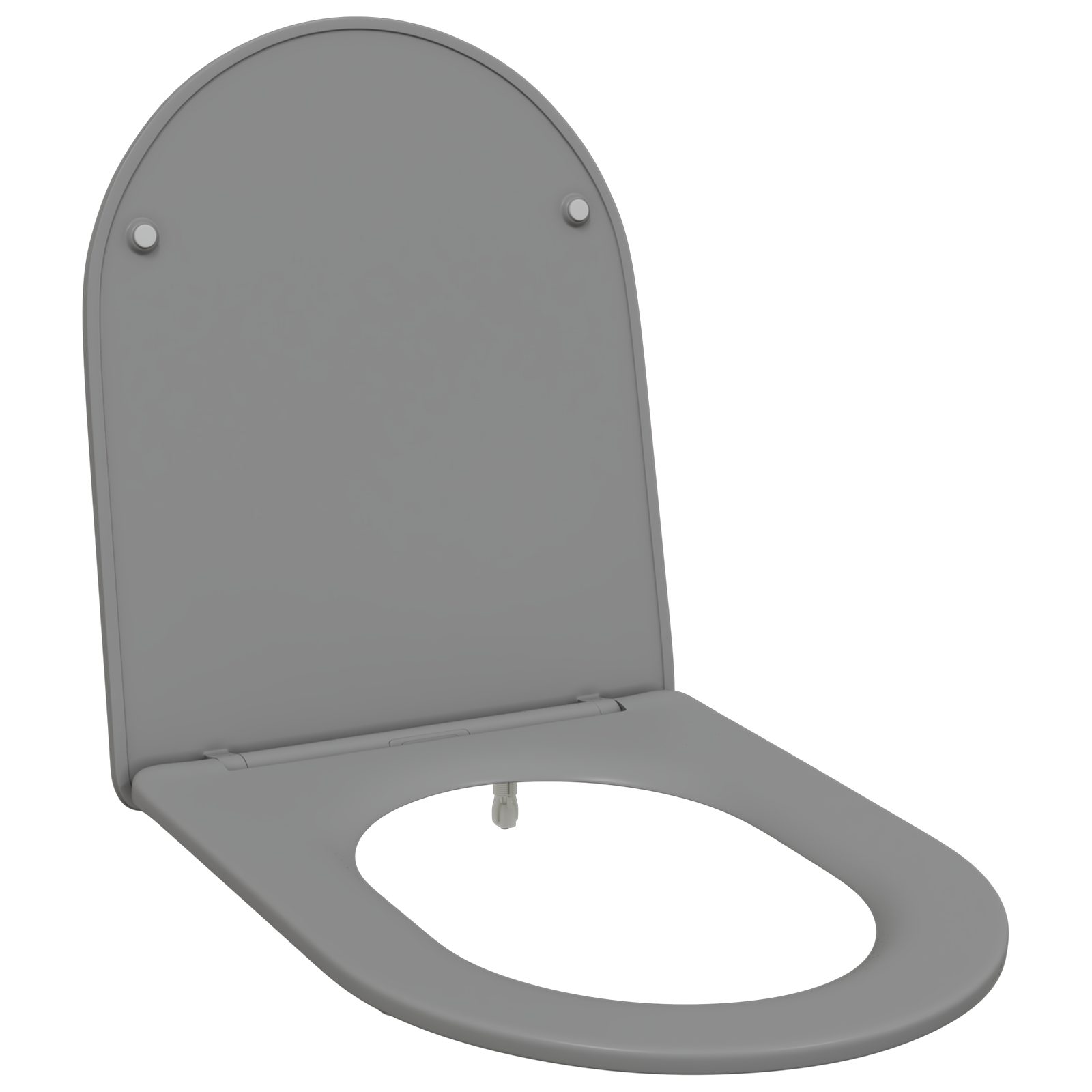 WC-Sitz Toilettensitz Quick Release Absenkautomatik Duroplast Grau