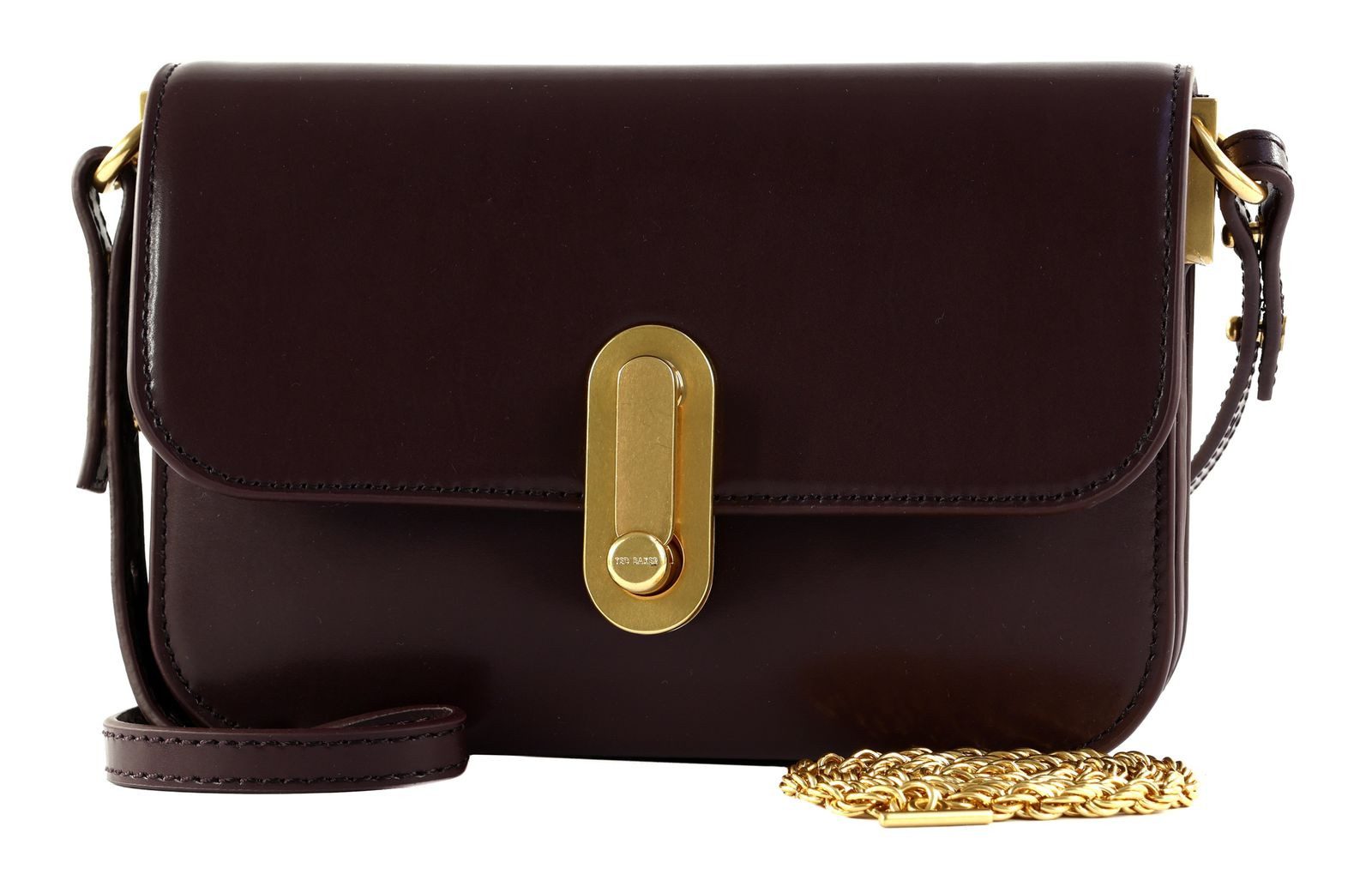 Ted Baker Umhängetasche Polished Leather Crossbody Bag, aus echtem Rindsleder