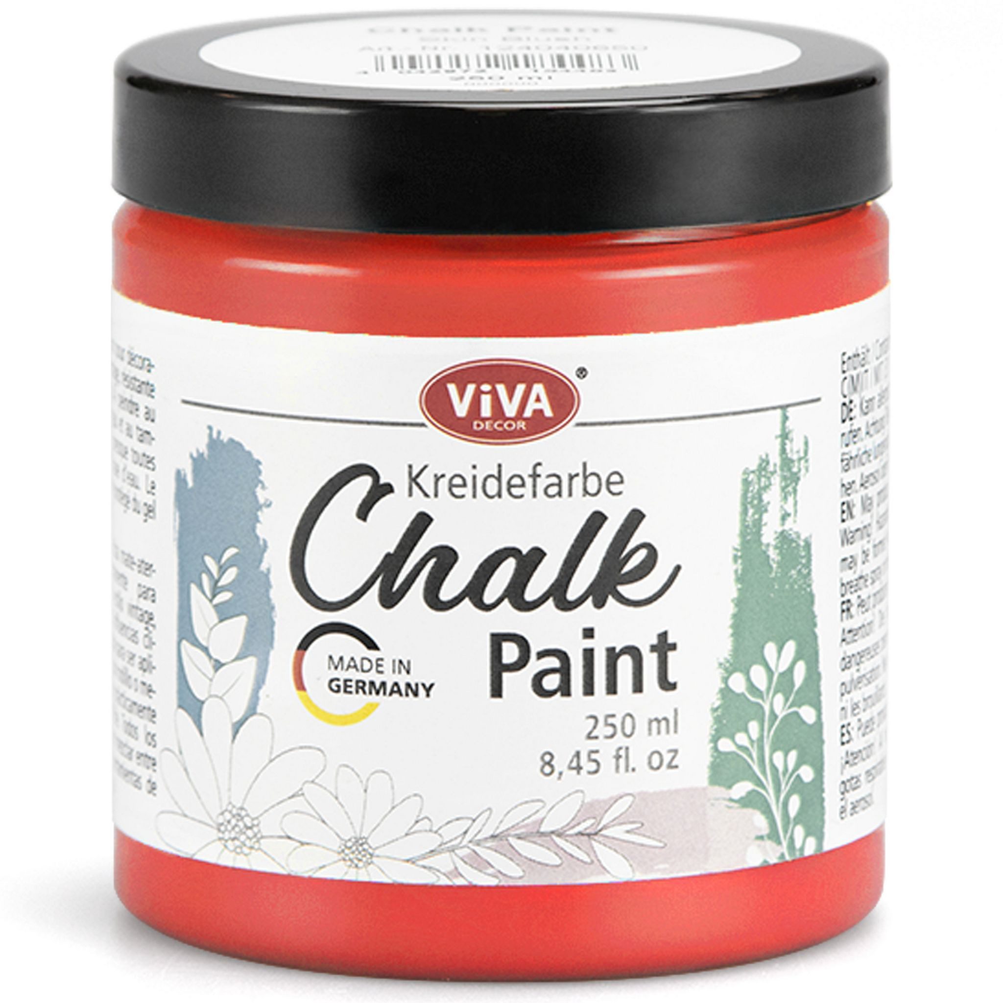 Viva Decor Kreidefarbe ViVA DECOR Chalk Paint - Kreidefarbe 250 ml - Poppy Red