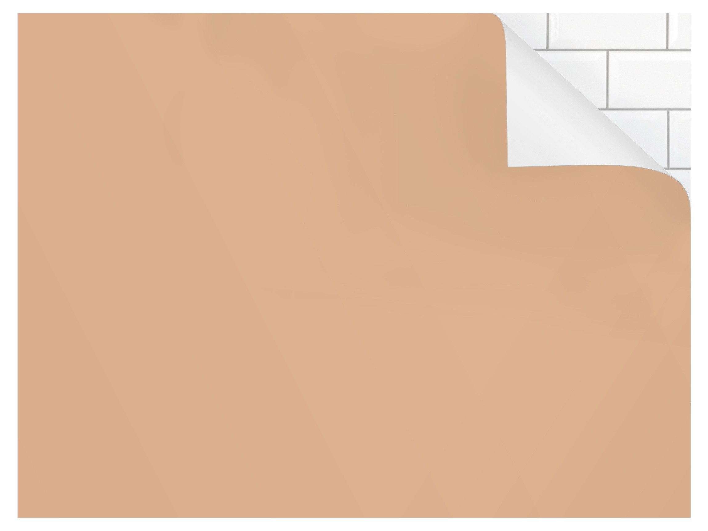 Bilderdepot24 Küchenrückwand selbstklebend orange mit Motiv Unifarben, (1-tlg., Nischenrückwand - für Fliesenspiegel ohne Bohren - matt), Nischenrückwand fugenlos Wandpaneel Küche Herd