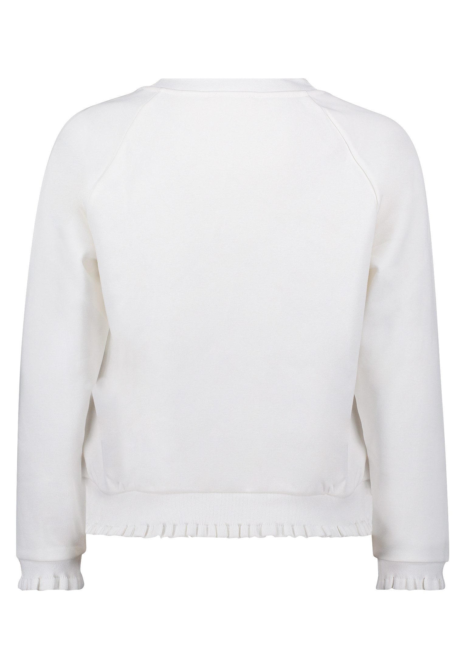 Cartoon Sweatshirt Damen mit Rippbündchen Rüschen