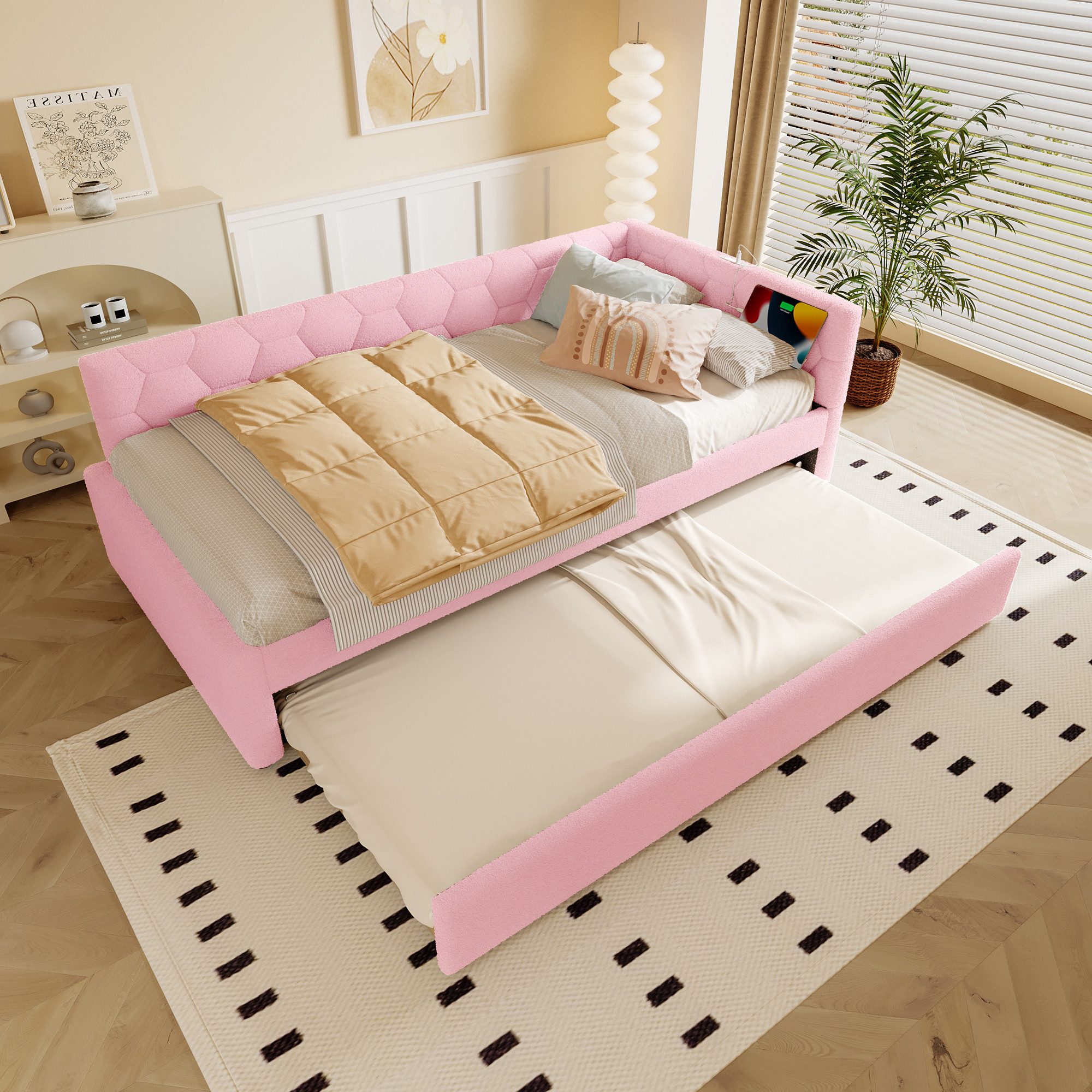 HAUSS SPOLE Schlafsofa 90x200cm mit Nachttischlampe, günstig online kaufen