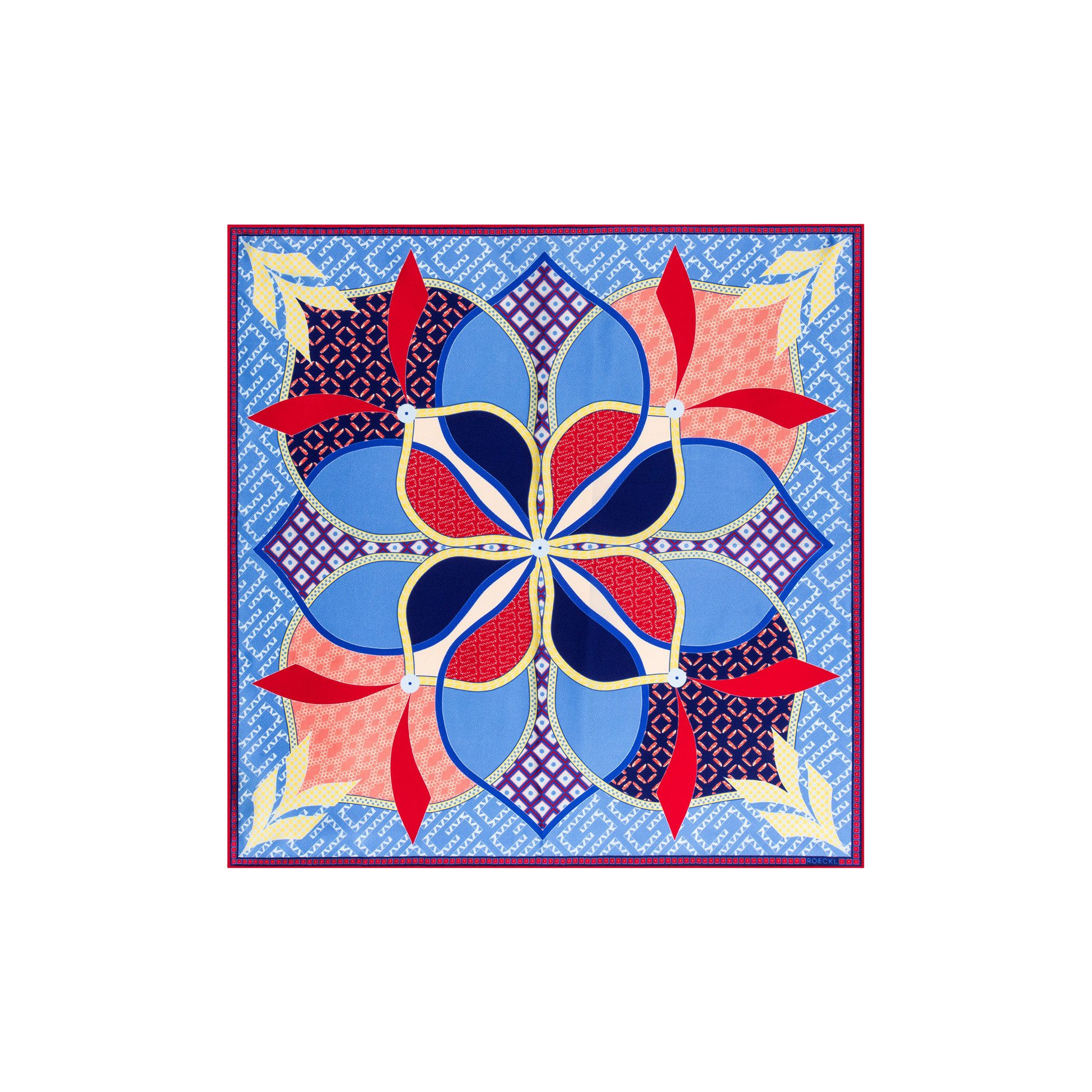 Roeckl Nickituch FLOWER MANDALA, Nicki Seidentuch