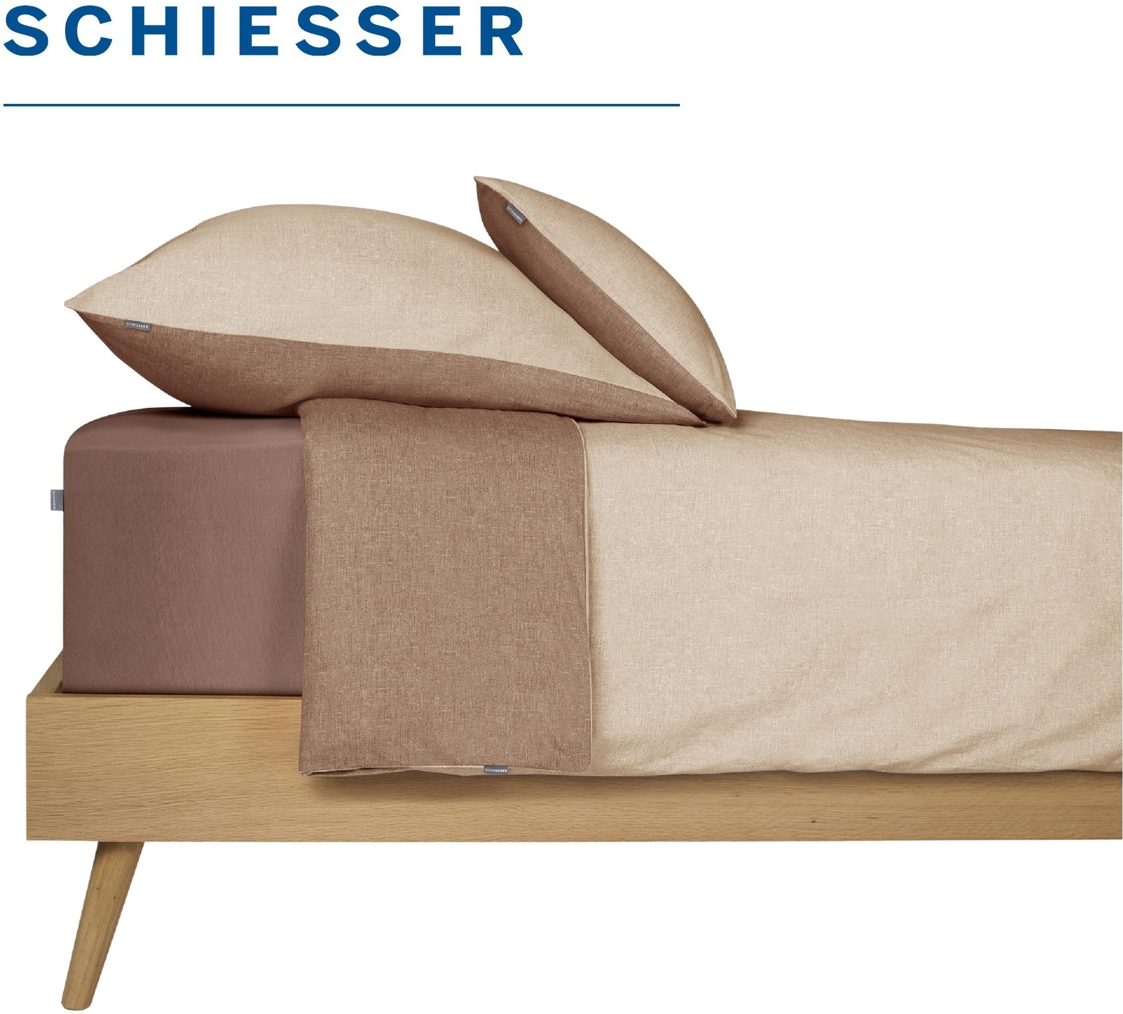 Schiesser Spannbettlaken Jessi aus 100% Baumwolle, Jersey, Gummizug: rundum, (1 Stück), für Matratzen bis zu 22 cm Höhe, OEKO-TEX® MADE IN GREEN – Bild 4 von 5
