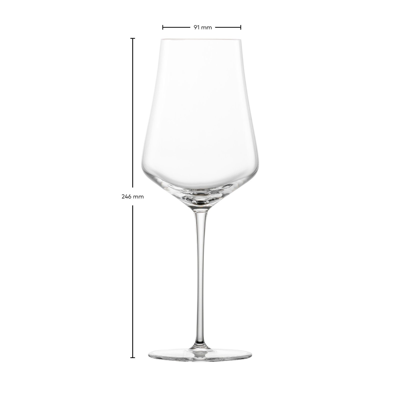 Zwiesel Glas Weinglas Duo Allround Weingläser 548 ml 2er Set, 2-tlg., Glas