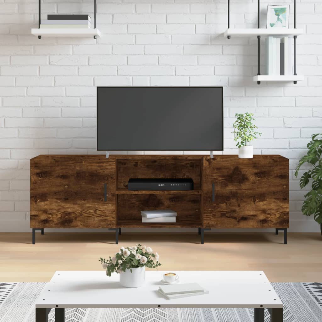 furnicato TV-Schrank Räuchereiche 150x30x50 cm Holzwerkstoff