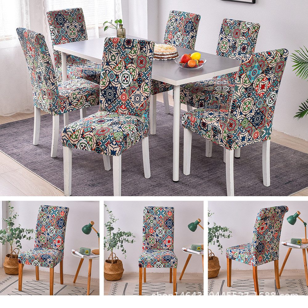 Coonoor Stuhlhusse Elastische Moderne Bedruckte Stuhlhussen Stretch Abnehmb günstig online kaufen
