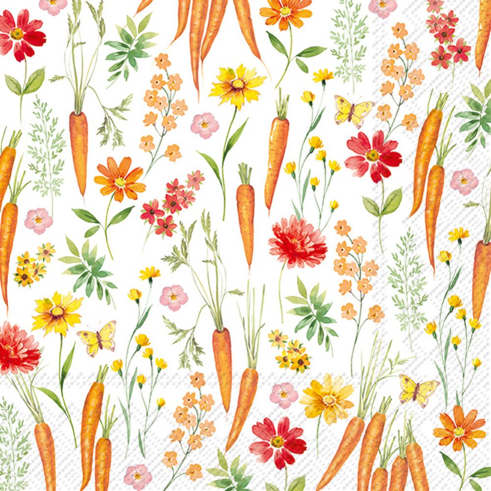 IHR Papierserviette Serviette Gardening, (20 St), 33 x 33 cm