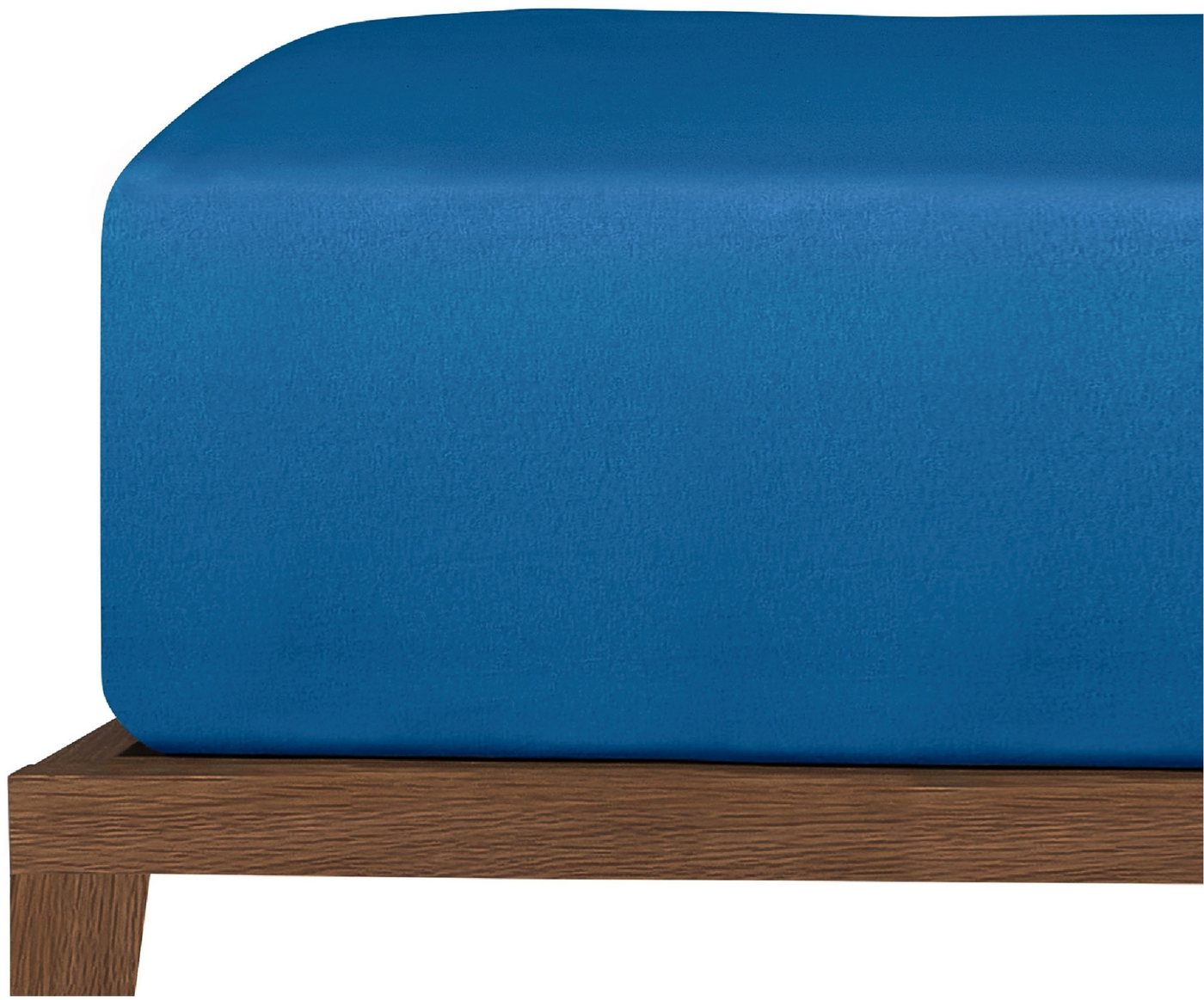 uncover by SCHIESSER Spannbettlaken New Jersey aus 100% Baumwolle, Jersey, Gummizug: rundum, (1 Stück), Made in Green