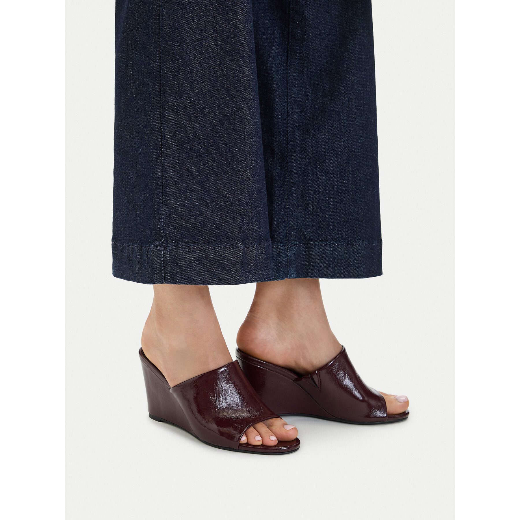 Jenny Jenny Damen-Flip-Flops in Burgunderrot Badepantolette