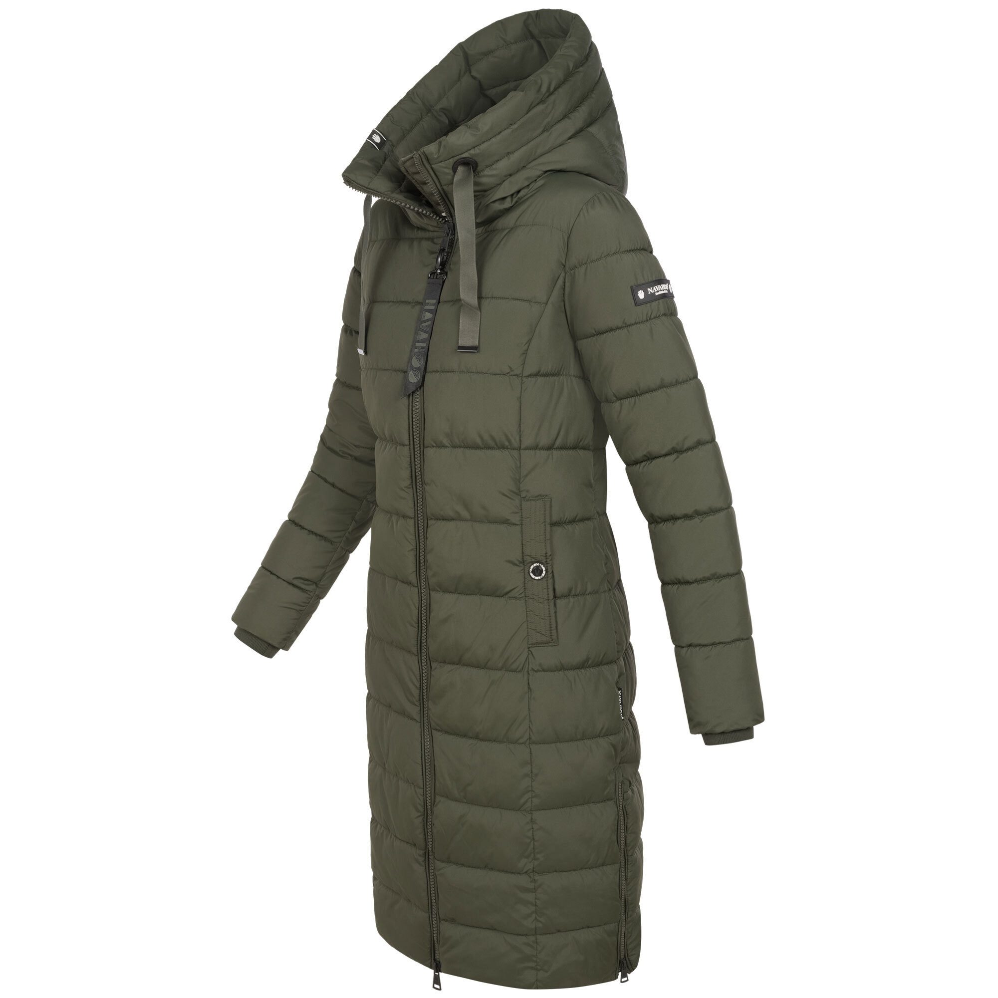 Navahoo Winterjacke Mondmaedchen Extra langer Schnitt mit seitlichen Schlitzen