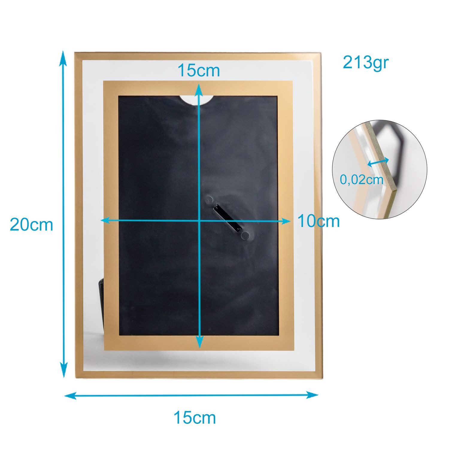 Intirilife Bilderrahmen, für 1 Bilder (1 St), Glas Bilderrahmen 15x10 für F günstig online kaufen