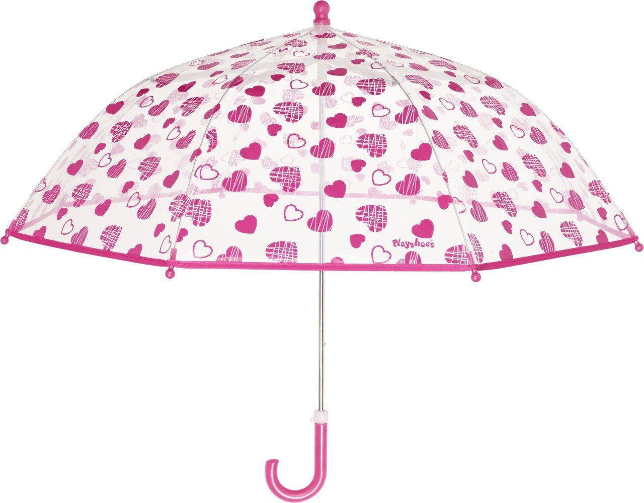 Playshoes Stockregenschirm Regenschirm Herzchen