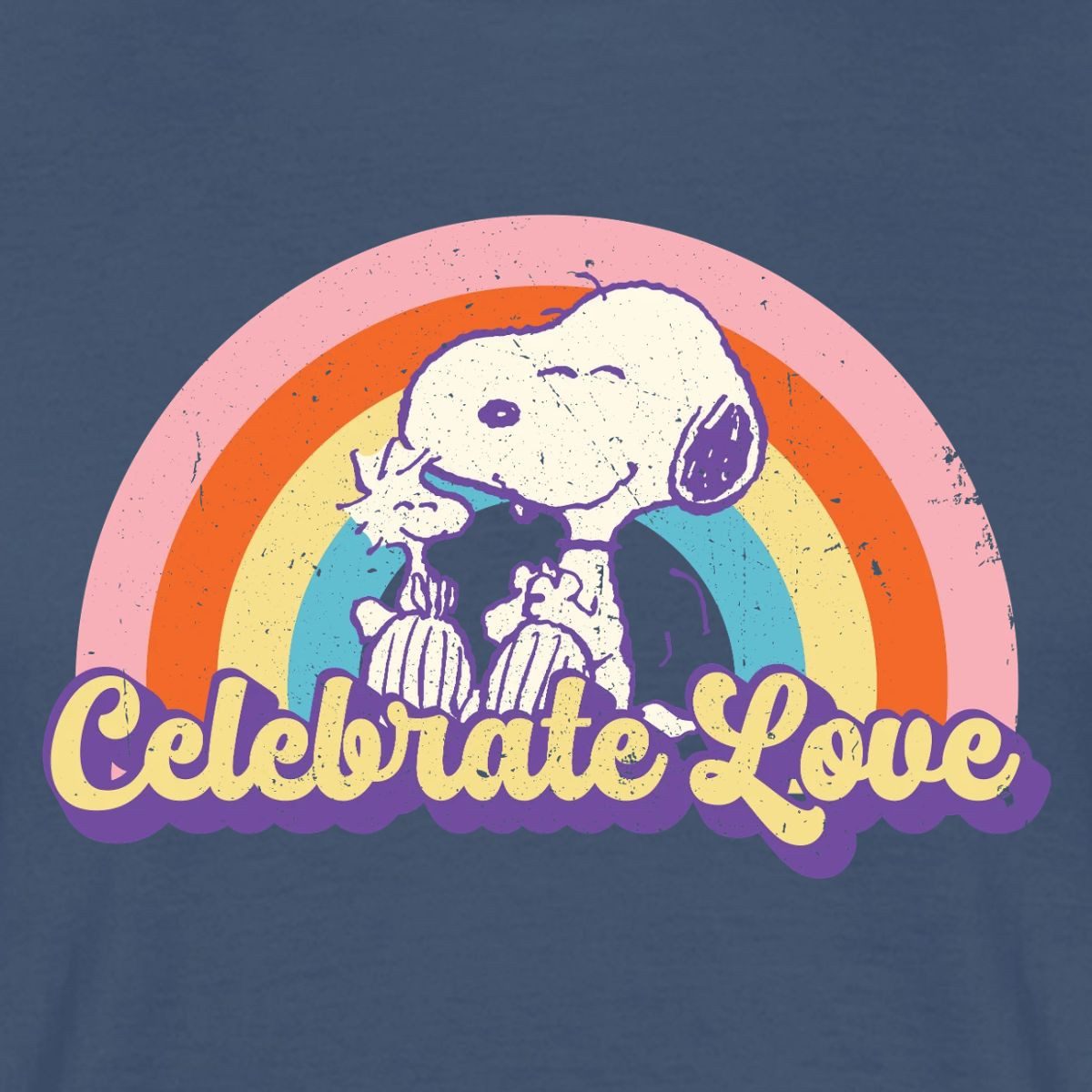 Spreadshirt T-Shirt Peanuts Celebrate Love Design Mit Snoopy Männer T-Shirt (1-tlg)
