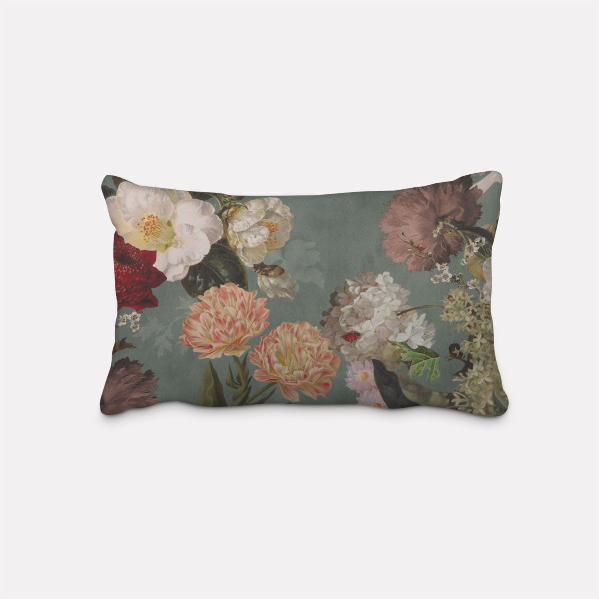 SCHÖNER LEBEN. Dekokissen SCHÖNER LEBEN. Kissenhülle Samt Vintage Rosen Blu günstig online kaufen