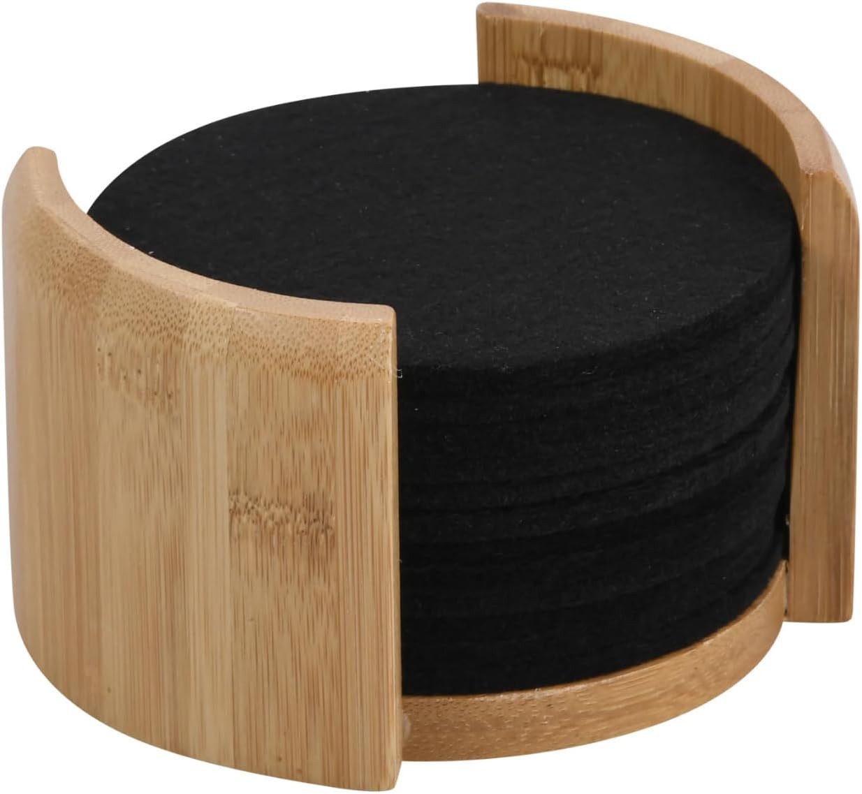 KESPER® Becheruntersetzer Untersetzer, 12er Set, Textil, Maße: ø 10 cm/Stärke: ca. 0,4 cm, 1-tlg.
