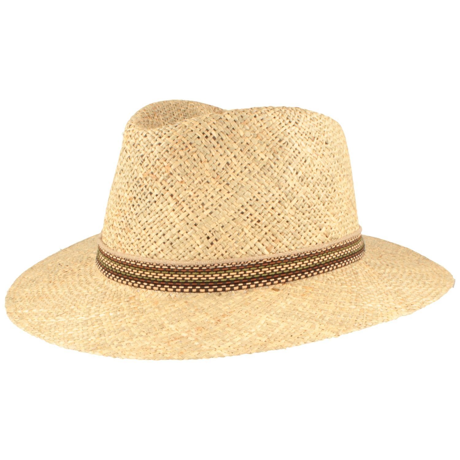 Breiter Strohhut Modischer Garten-Traveller mit Ethno-Band