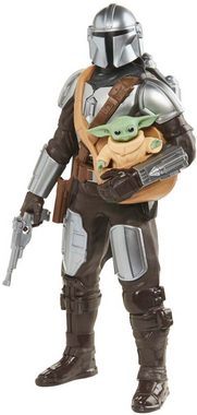 Hasbro Spielfigur Star Wars Galactic Action The Mandalorian & Grogu, interaktive elektronische Figuren mit Soundeffekten