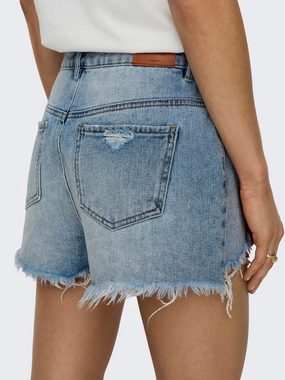 ONLY Jeanshotpants ONLPACY HW DNM SHORTS NOOS mit Destroyed Effekt