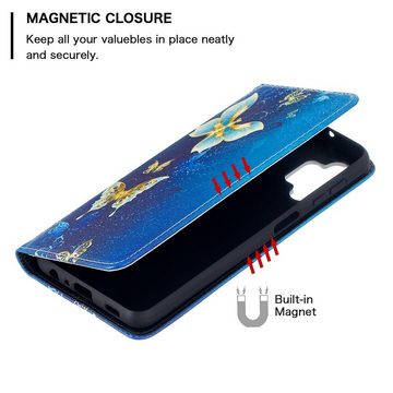 Wigento Handyhülle Für Samsung Galaxy A32 5G A326B Kunstleder Handy Tasche Book Motiv 3 Schutz Hülle Case Cover Etui Neu