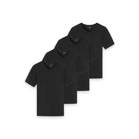 uncover by SCHIESSER Unterhemd 4er Pack Basic (Spar-Set, 4-St) Unterhemd / Shirt Kurzarm - Baumwolle -
