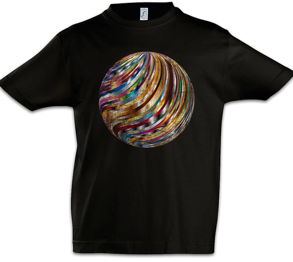 Urban Backwoods Print-Shirt Disco Ball Kinder T-Shirt Kugel Discokugel Club Clubbing Rave Cyber (1-tlg) Dance Mirror Ball Starlight