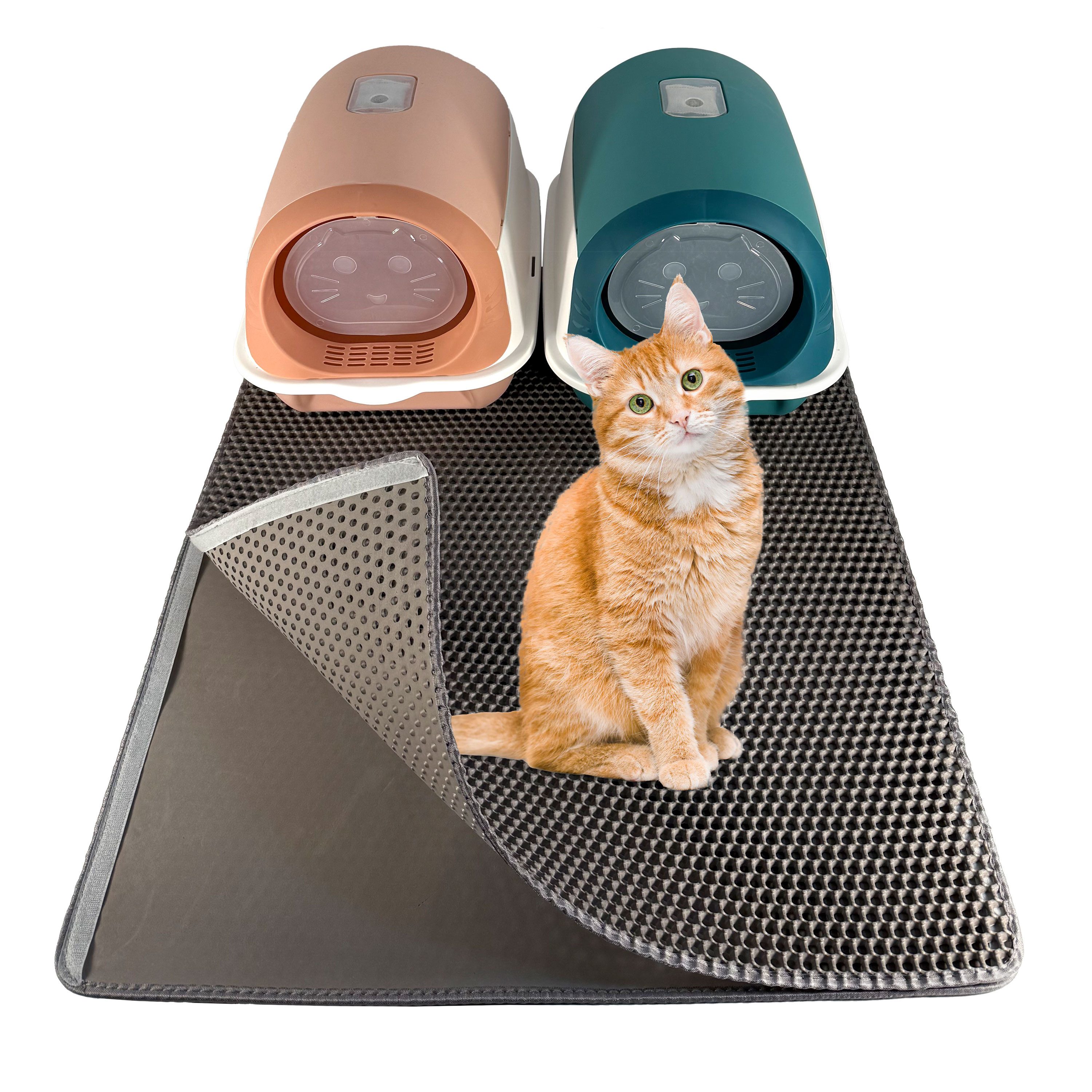 LINUMA Katzenstreu Katzentoilette Katzenstreu Matte Katzenstreumatte Katzenklo