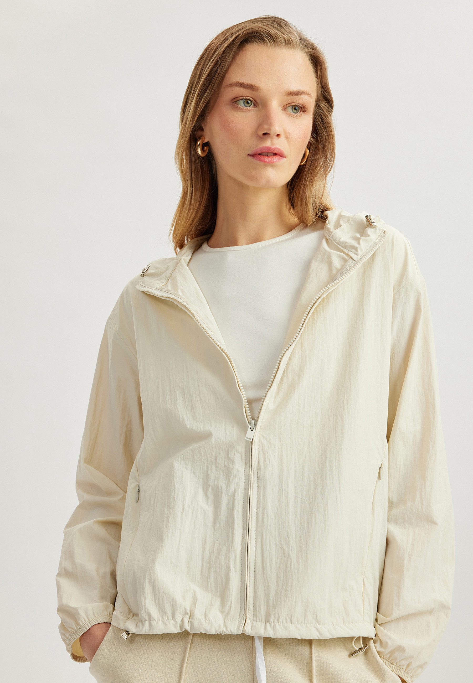 Koton Trenchcoat Relax Mit Reißverschlussdetail Trenchcoat