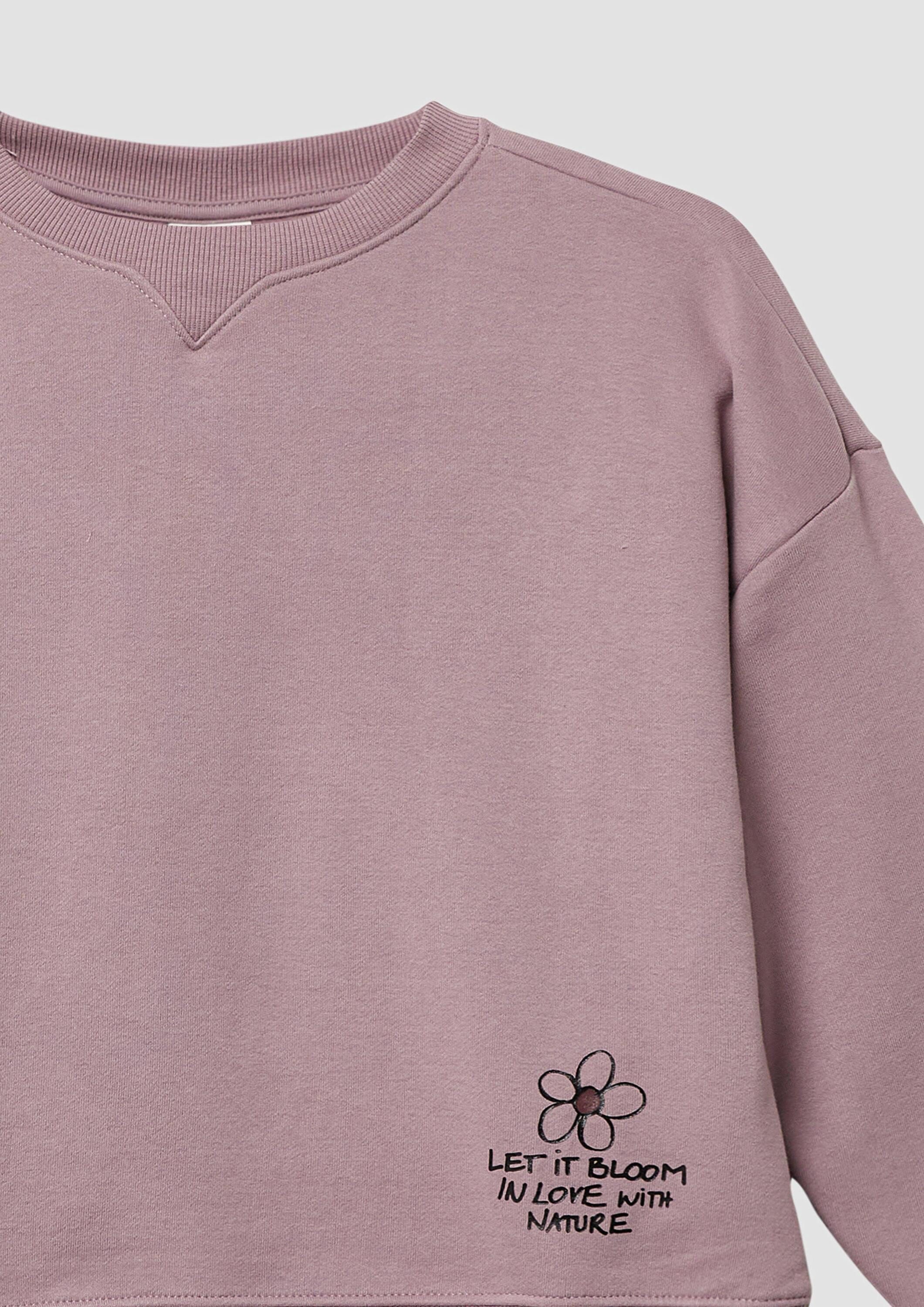 s.Oliver Sweatshirt Sweatshirt Kuscheliges Oversize-Sweatshirt mit dezentem Print