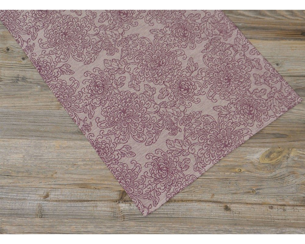 matches21 HOME & HOBBY Tischdecke Tischläufer CLEO Blumen Paisley lila, Lei günstig online kaufen