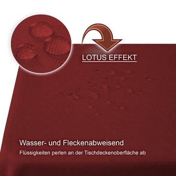 Haus und Deko Tischdecke Tischdecke 130x130 cm Leinenoptik wasserabweisend beschichtet Mittelde (1-tlg)